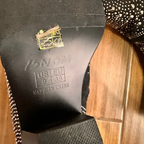 Black Rhinestone Heels - Picture 4 of 5